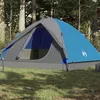 Image de vidaXL Tente de camping à dôme 6 personnes bleu imperméable94413