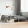 Image de vidaXL Cadre de lit métal sans matelas et tête de lit blanc 193x203 cm373746