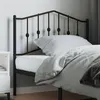Image de vidaXL Tête de lit métal noir 100 cm