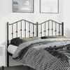 Image de vidaXL Tête de lit métal noir 135 cm