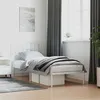Image de vidaXL Cadre de lit métal avec tête de lit blanc 80x200 cm