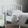 Image de vidaXL Tête de lit métal blanc 75 cm