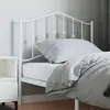Image de vidaXL Tête de lit métal blanc 90 cm