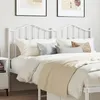 Image de vidaXL Vidaxl Tête De Lit Métal Blanc 140 Cm