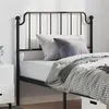 Image de vidaXL Tête de lit métal noir 100 cm