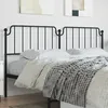 Image de vidaXL TÃªte de lit mÃ©tal noir 193 cm