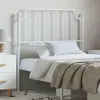 Image de vidaXL Tête de lit métal blanc 100 cm