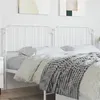 Image de vidaXL Tête de lit métal blanc 200 cm