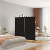 Image de vidaXL Buffet avec portes en verre blanc 35x37x142 cm