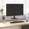 Image de vidaXL Support de moniteur blanc 100x35x8 cm verre trempé et métal374222
