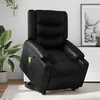 Image de vidaXL Fauteuil inclinable de massage Noir Similicuir