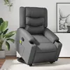 Image de vidaXL Fauteuil inclinable de massage Gris Similicuir3206558