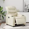 Image de vidaXL Fauteuil inclinable électrique Crème Similicuir3206586