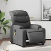 Image de vidaXL Fauteuil de massage inclinable Ã©lectrique gris similicuir