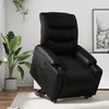 Image de vidaXL Fauteuil inclinable Noir Similicuir3206599