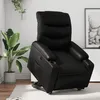 Image de vidaXL Vidaxl Fauteuil Inclinable Noir Similicuir