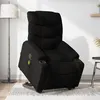 Image de vidaXL Fauteuil de massage inclinable Noir Tissu3206656