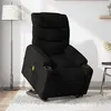 Image de vidaXL Fauteuil inclinable de massage électrique Noir Tissu3206674