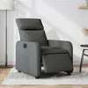 Image de vidaXL Fauteuil inclinable électrique Gris foncé Tissu3206682