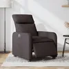 Image de vidaXL Vidaxl Fauteuil Inclinable Électrique Marron Foncé Tissu