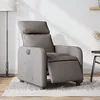 Image de vidaXL Fauteuil inclinable Ã©lectrique Taupe Tissu