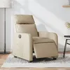 Image de vidaXL Fauteuil inclinable électrique Crème Tissu3206689