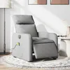 Image de vidaXL Vidaxl Fauteuil De Massage Inclinable Électrique Gris Clair Tissu