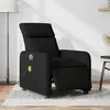 Image de vidaXL Fauteuil de massage inclinable électrique Noir Tissu3206692