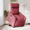 Image de vidaXL Fauteuil inclinable rouge bordeaux tissu