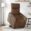 Image de vidaXL Fauteuil inclinable Marron Tissu3206703