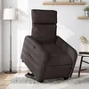 Image de vidaXL Fauteuil inclinable marron foncé tissu3206704