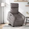 Image de vidaXL Fauteuil inclinable taupe tissu3206706