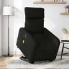 Image de vidaXL Fauteuil de massage inclinable Noir Tissu3206710