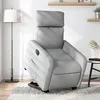 Image de vidaXL Fauteuil inclinable électrique gris clair tissu3206717