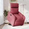 Image de vidaXL Fauteuil inclinable électrique rouge bordeaux tissu3206720