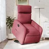 Image de vidaXL Vidaxl Fauteuil Inclinable Électrique Rouge Bordeaux Tissu