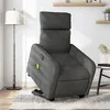 Image de vidaXL Fauteuil inclinable de massage électrique Gris foncé Tissu3206727