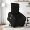 Image de vidaXL Fauteuil inclinable de massage électrique Noir Tissu