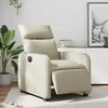 Image de vidaXL Vidaxl Fauteuil Inclinable Électrique Crème Similicuir