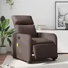 Image de vidaXL Fauteuil de massage inclinable électrique marron similicuir3206744