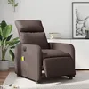 Image de vidaXL Fauteuil de massage inclinable Ã©lectrique marron similicuir