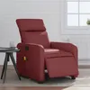 Image de vidaXL Fauteuil de massage inclinable électrique rouge bordeaux3206746