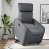 Image de vidaXL Fauteuil inclinable Gris Similicuir3206752