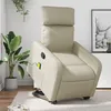 Image de vidaXL Vidaxl Fauteuil Inclinable De Massage Crème Similicuir