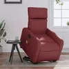 Image de vidaXL Fauteuil inclinable de massage Rouge bordeaux Similicuir3206760