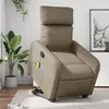 Image de vidaXL Fauteuil inclinable de massage Cappuccino Similicuir3206762
