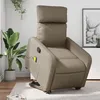 Image de Vidaxl Fauteuil Inclinable De Massage Cappuccino Similicuir