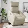 Image de vidaXL Fauteuil inclinable électrique crème similicuir3206764