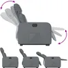 Image de vidaXL Vidaxl Fauteuil Inclinable Électrique Gris Similicuir