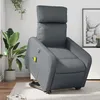 Image de vidaXL Vidaxl Fauteuil Inclinable De Massage Électrique Gris Similicuir